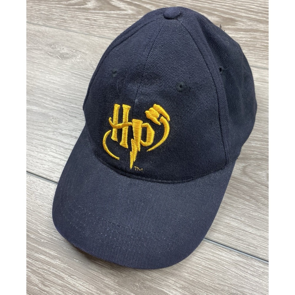 Harry Potter Vintage Warner Bros 2000 Logo Adjustable Hat Black One Size